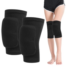 Xujinsongg 2 Pcs Knee Pads for Kids Age 7-12 Years, Dance Volleyball Knee Pads Women Men, Soft Knee Sleeves Dance Knee Pads, Knee Support Pads for Cycling Running Football Sport Wrestling Knee Pads