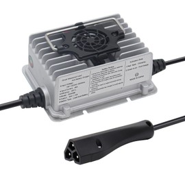 Replacment Golf Cart Battery Charger 48V 6Amp for 48 Volt Ez-Go EZgo RXV/TXT with RXV Plug 3 Prong Connector