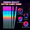 50 Pcs LED cotton candy cones,Glowing cotton candy sticks，Cotton candy