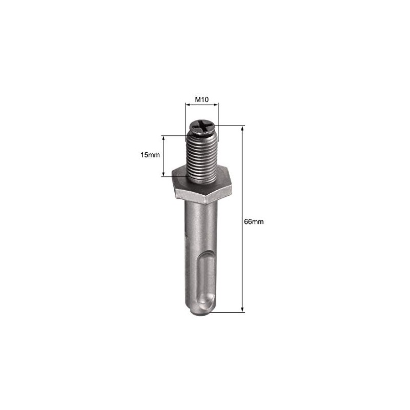 sourcing map 3/8" Drill Chuck Adapter, to 3/8-Inch(M10 x 15mm)