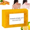 100g Turmeric & Kojic Ac/id Soap,Natural Tumeric Soap for Body&Face,Turmeric