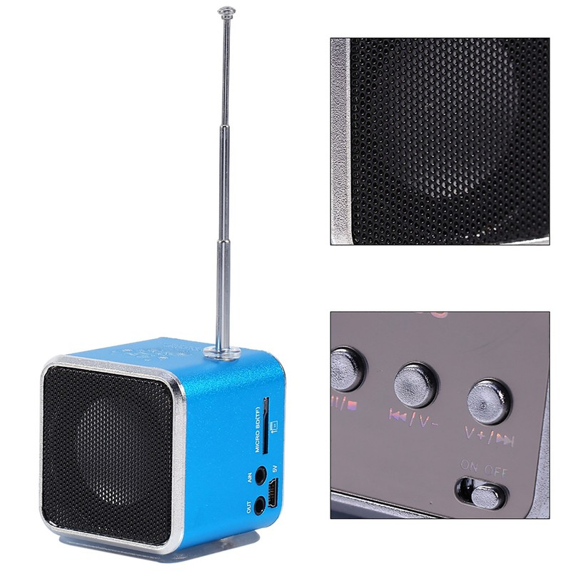 Mini Speaker Music Player Portable FM Radio PC Fashion Support