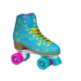Epic Skates Epic Splash Quad Roller Skates, Blue, Ladies 6 (Splash06)