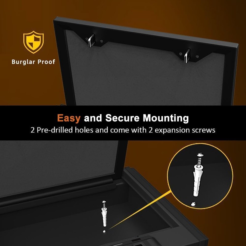 [ 30% Larger capacity ]Gun Safe for Pistols, Biometric Handgun