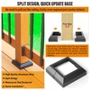 Wocepu 12 pcs 4x4 (Actual: 3.5"x3.5") Aluminum Deck Post Base