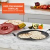 Imusa USA, Black Carbon Steel Large Round Comal with Bakelite