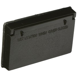 Morris 37024 Horizontal GFCI/Decorator 1-Gang Weatherproof Cover, Bronze