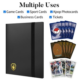 Card Binder 9 Pocket, Fabmaker 396 Pockets Trading Card Binder, Premium Collector Card Album for Standard Cards, Side Loading Card Collection Folder for MTG, TCG, Game Cards, Sport Cards, White