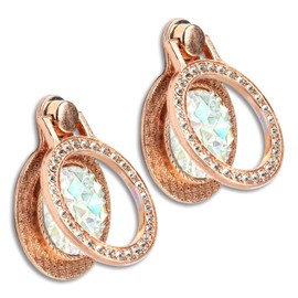 [2 Packs] Gemstones Glitter Bling Bling Phone Ring Holder, Sparkle Phone Ring Grip Artificial Diamond Stand,Rhinestone Cell Finger Ring for Phones,Pad