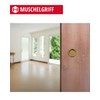 Gedotec Shell Handle Recessed | Gold Shiny | Metal Inlet