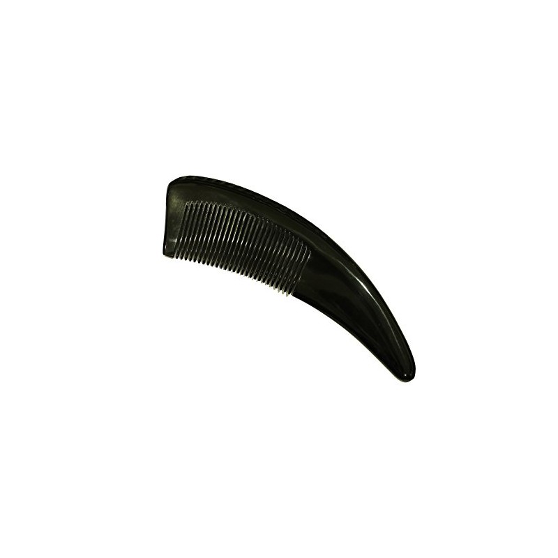 Medium Tooth Buffalo Horn Comb Large Horn-Shaped Comb - HC013