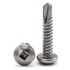 #10 Square Drive Pan Head Self Drilling Screws 410 Stainless