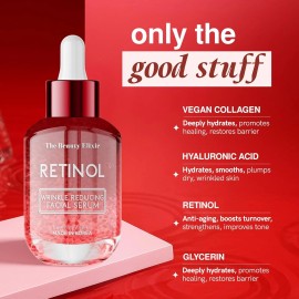 Retinol Serum For Face - Dermatologist Tested, Anti-Aging, Fine Lines & Wrinkles