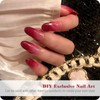 Aieenjor Jelly Nail Polish, Nude Reddish Brown Nail Polish, Water-Based