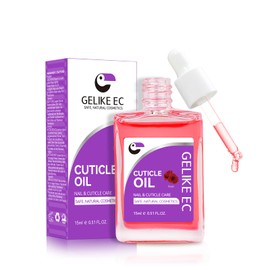 Nail Repair Oil for Damaged Treatment - Gelike EC Easy and Quick Absorb Salon Cuticle Care - Natural Rose Smells for Women and Men Dry Split Thin Nails