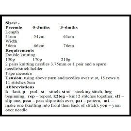 Knitting Pattern for Babys Cocoon, Lacey Cocoon Baby’s Knitting Pattern, Baby Knitting Pattern, Preemie, Double Knitting, 0-3months, 3-6mths, Double Knitting, KP133