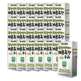 Barunmokjang 파스퇴르 무항생제 바른목장우유 190mL 24입 Pasteur Antibiotic-Free Fresh Farm Milk 190mL 24 Pack