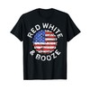 Red White And Booze Shirt Men Women Drinking 4th of