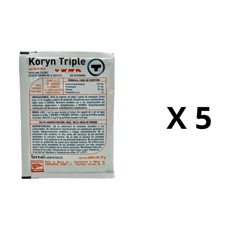 Koryn Triple Oral 10gr Pack 5