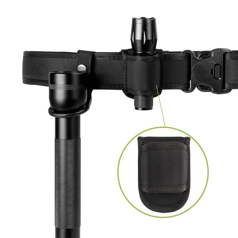 DONGKER Flashlight Holder, Compact Lamp Holder, Open Flashlight Bag for