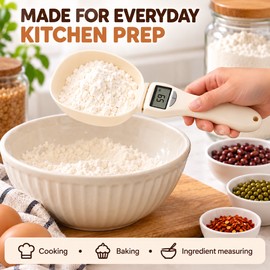 Digital Food Measuring Spoon Scale with LED Display 28.2 oz / 800g Capacity for Kitchen Cooking Baking and Pet Food