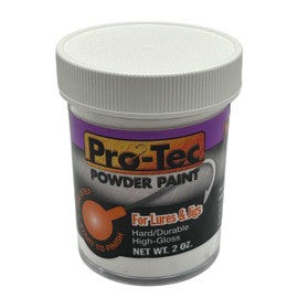 Pro-Tec Super Glow Powder Paint for fishing Lures Jigs and Lures Fishing Lure Paint Jig Head Super Glow Fishing Lure Paint Glow Powder Coating Paint, 2 Ounces (Pro-Tec Clear 2oz)