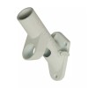 White Evergreen 2-Position Cast Iron White House Flag Pole Bracket