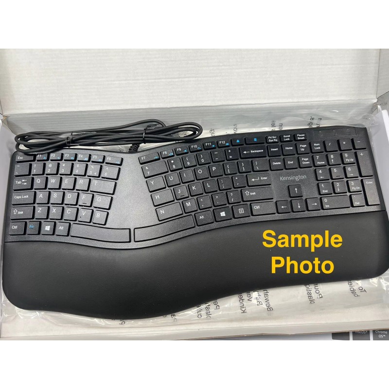 Kensington Pro Fit Ergo Wired Keyboard K75400US Black BNIB SEALED
