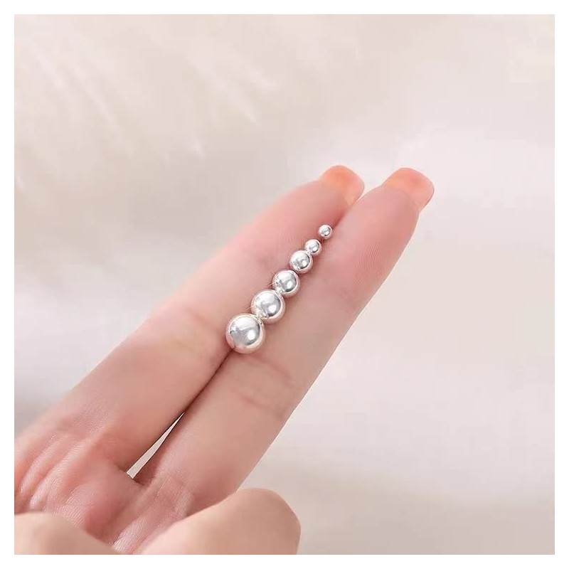 Small Silver Stud Earrings for Women: Hypoallergenic Sterling Silver Round