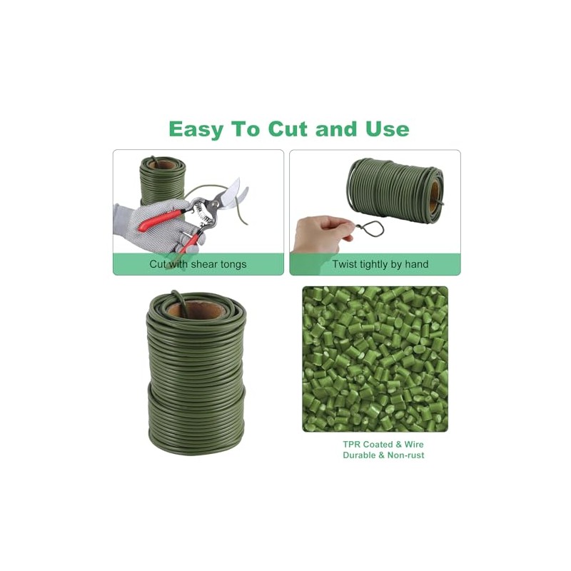 TELENT OUTDOORS 101 Feet Soft Plant Ties for Gardening Support