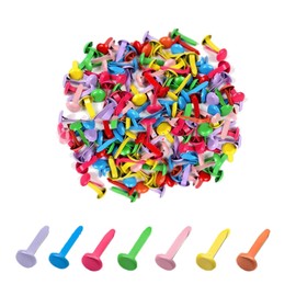 leersao Pattern Bag Clips Pattern Clips Metal Pack of 100 Round Head Clips Mini Brads Lightweight and Reusable for School Office Paper Letter Clips Crafts DIY