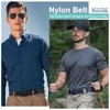 WERFORU Nylon Belt for Men 2 Pack Military Tactical Belt