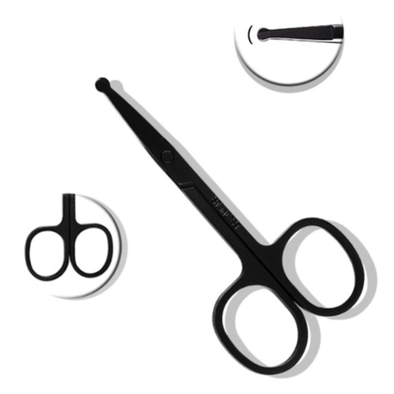 18PCS Nail Clippers Set Black Stainless Steel Portable High Strength
