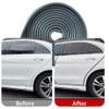 Edge Trim Black Small, Flexible PVC Edge Protector,Rubber U Channel