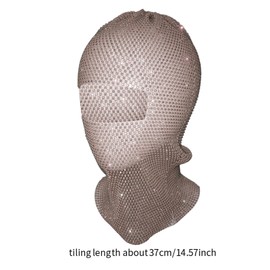 perfeclan Masquerade Mask Wrap Womens Hood for Music Festival Night Club Party Supplies, Skin Color