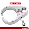 TIGERSGATE 1 1/2"" Chrome Billet Handlebar Frame Mount Clutch Cable
