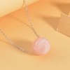TJC Pink Morganite Bead Necklace for Women with Spring Ring