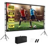 Projector Screen Outdoor, Vamvo Projector Screen with Stand Portable 120"