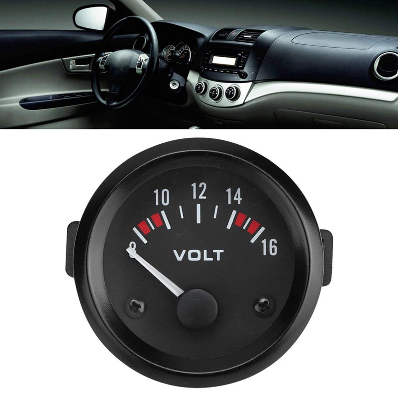 Qiilu Car Universal 12 V Voltmeter 52 mm/2 in Voltage