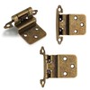 Vallecloud 10 Pack (5 Pair) 3/8" Inset Antique Brass Self