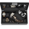 Glenor Co Watch and Sunglasses Box with Valet Tray for