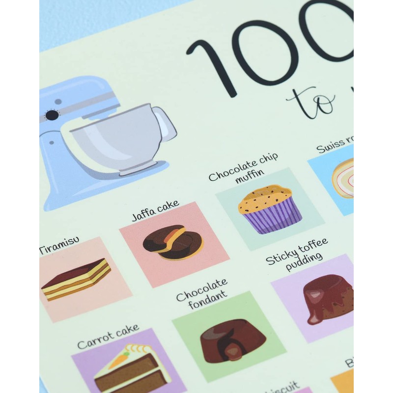 Crumbs by Collette 100 Bakes Scratch Off Poster - a