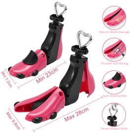 Shoe Stretcher Women Men, Boot Stretcher for Women, Shoe Stretcher Wide Feet, Adjustable Boot Widener & Expander, Red 1 Pack, For size 4-8