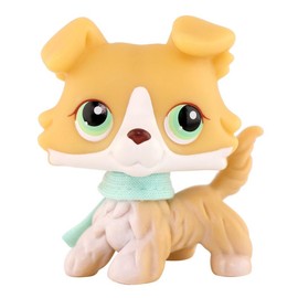 Miniature Cat and Dog Puppy Kitten Fox Figures Pet compitable with LPS Collection:_collie 272_color