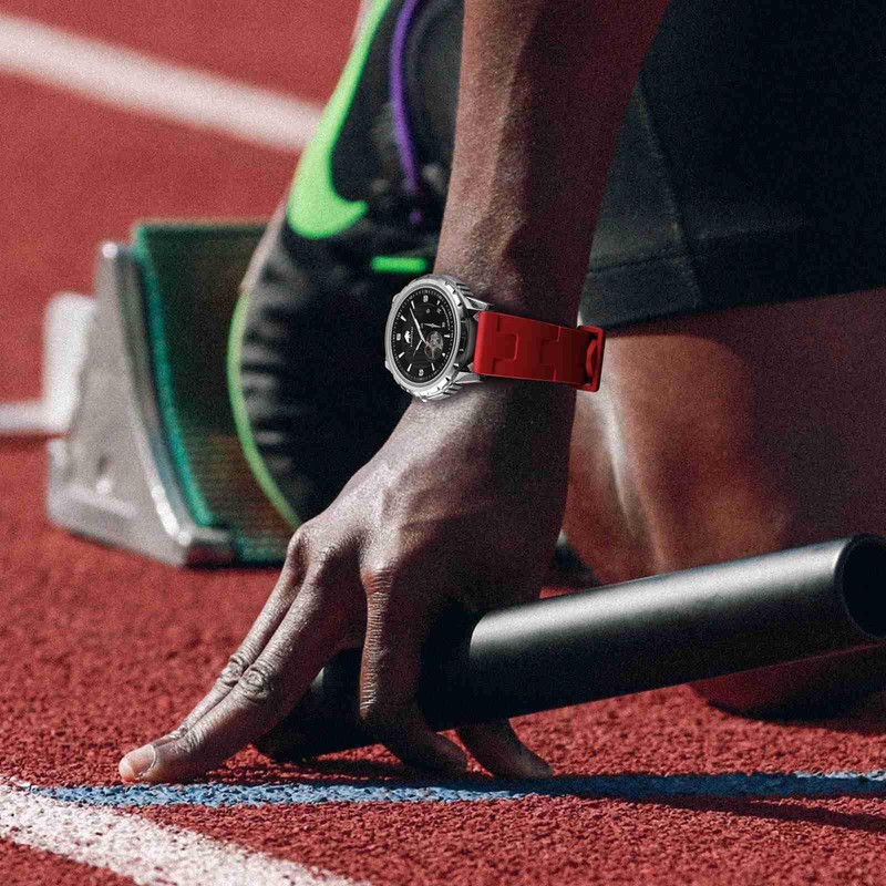 BISONSTRAP FKM Watch Strap, Diving Rubber Strap for Men, Quick