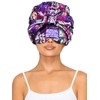 Vettres Double Layer Satin Bonnet with Eye Mask Adjustable Silk