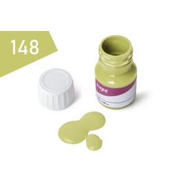 Kaps Dye Super Color + Preparer (25 ml each), Professional Leather Dye for Natural Leather, Faux Leather and Fabric, For Nourishing and Repairing Leather Shoes (148 - Apple green)