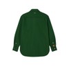 Lacoste Women's Relaxed Fit Denim Overshirt, Green, 10
