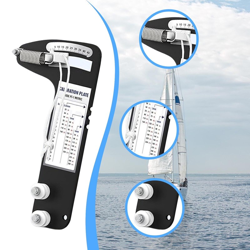 B Baosity Tension Gauge for Sailing Rigging, Heavy Duty Sailboat
