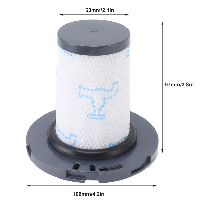 2PCS Robot Vacuum Filters Detachable Robot Vacuum Filters for Rowenta